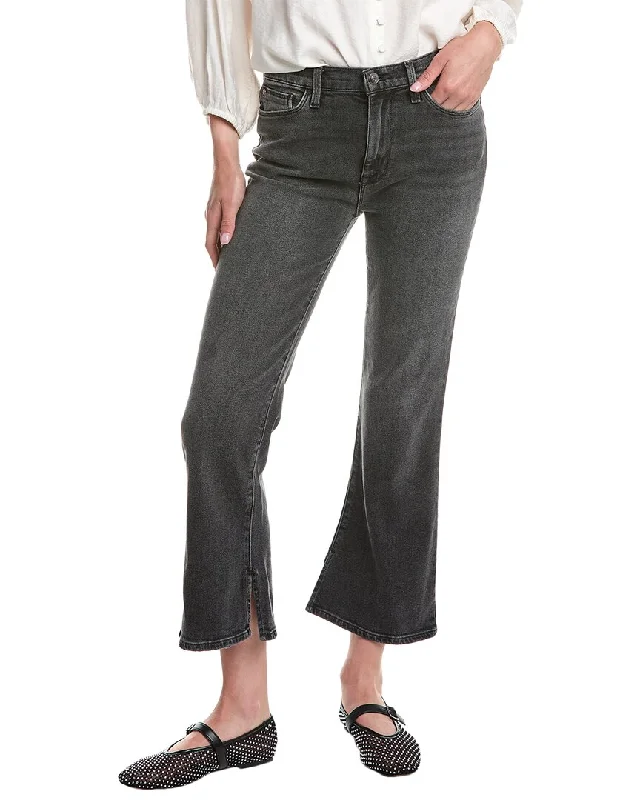 Hudson Jeans Blair Demitria High-Rise Bootcut Jean Chic Rip-Detail High-Waist Jeans