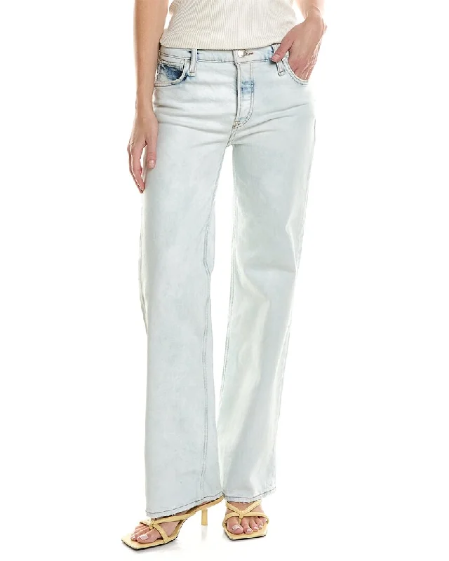 Hudson Jeans Rosie So Cal High-Rise Wide Leg Jean Stylish Relaxed Fit Skinny Jeans
