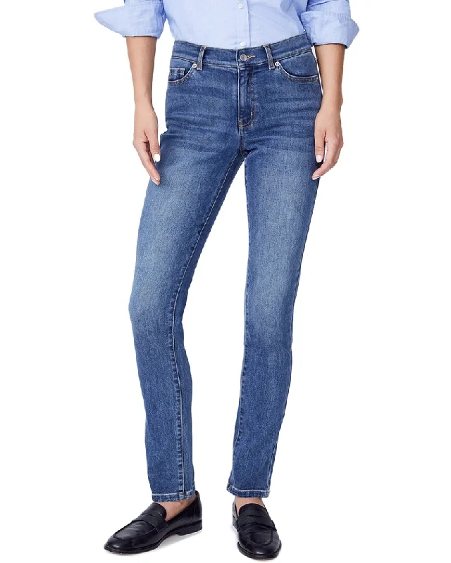 J.Mclaughlin Jaycie Jeans Trendy Wide-Leg High-Waist Denim