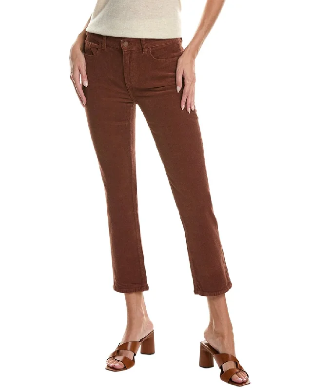 Dl1961 Mara Straight Copper Mid-Rise Instasculpt Ankle Cut Jean Cozy Wide-Legged Jeans