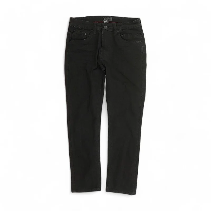 Black Solid Jeans Stylish High-Rise Mom Jeans