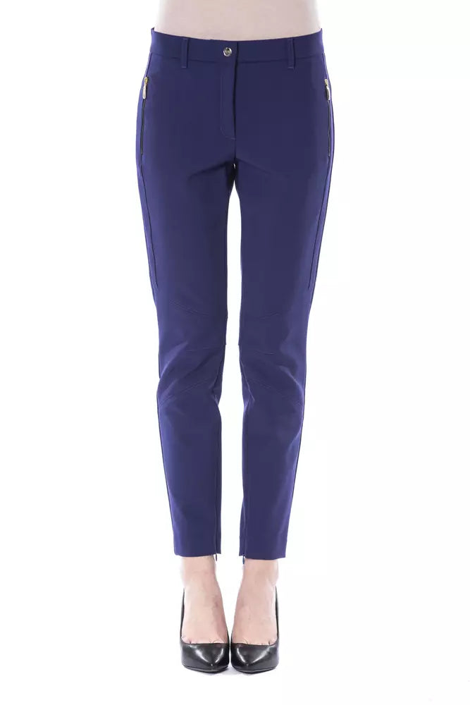 BYBLOS  Polyester Jeans & Women's Pant Trendy Low-Rise Bootcut Jeans