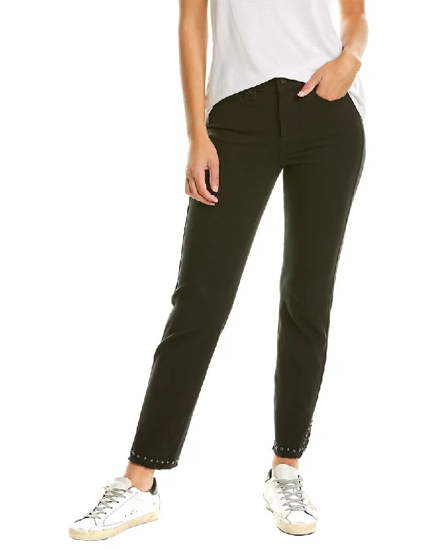 Curves 360 by NYDJ Shape Black Slim Straight Jean Fashionable Vintage Wash Jeans