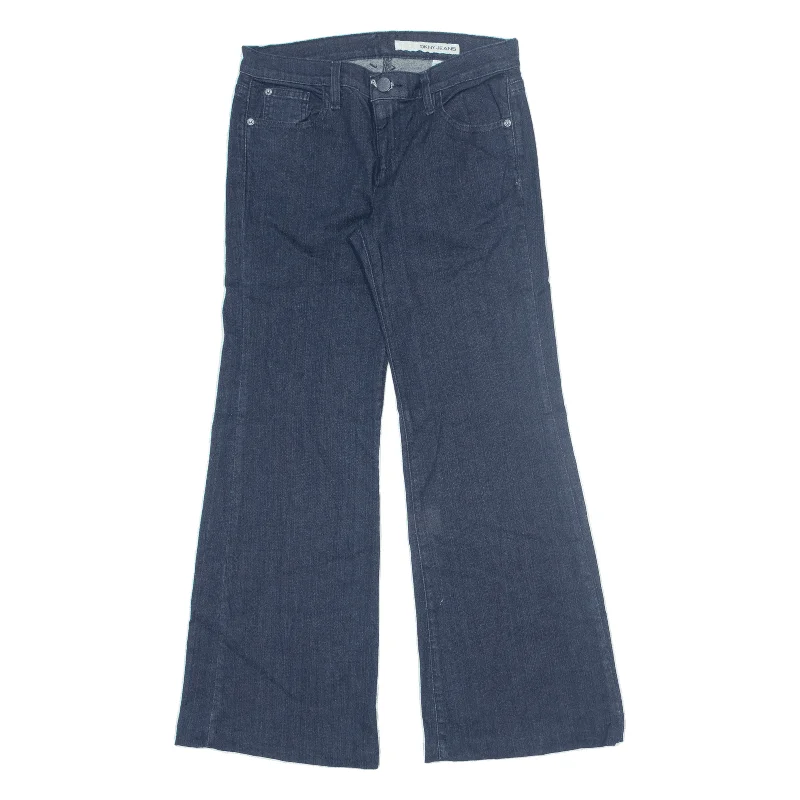 DKNY Jeans Blue Denim Regular Bootcut Womens W32 L30 Elegant High-Waisted Flared Jeans