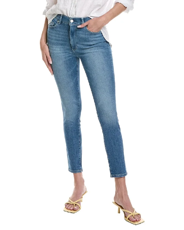 DL1961 Farrow Island Park Skinny Ankle Jean Stylish Shredded Denim Jeans
