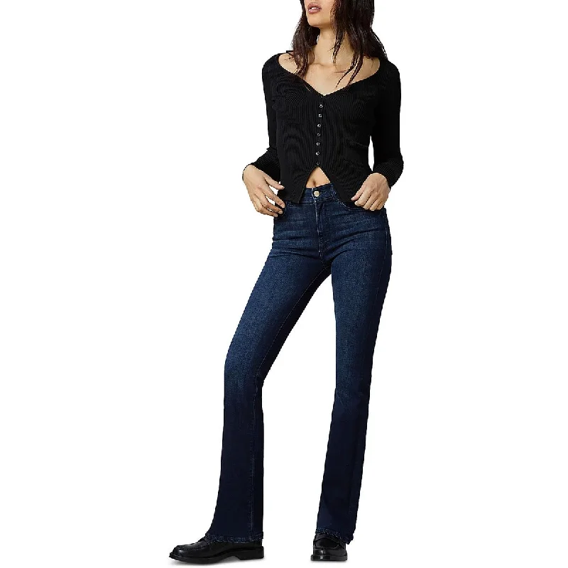 DL1961 Womens Bridget High Rise Instasculpt Bootcut Jeans Trendy Button-Up High-Waist Jeans