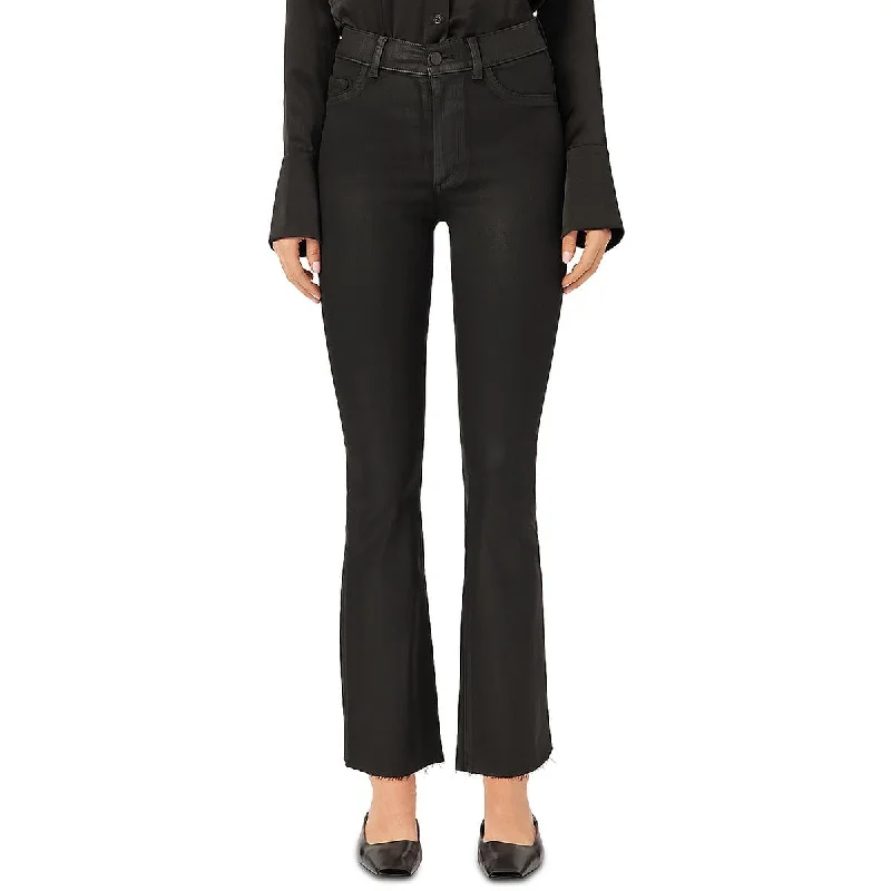 DL1961 Womens Bridget High Rise Raw Hem Bootcut Jeans Chic Rip-Detail High-Waist Jeans