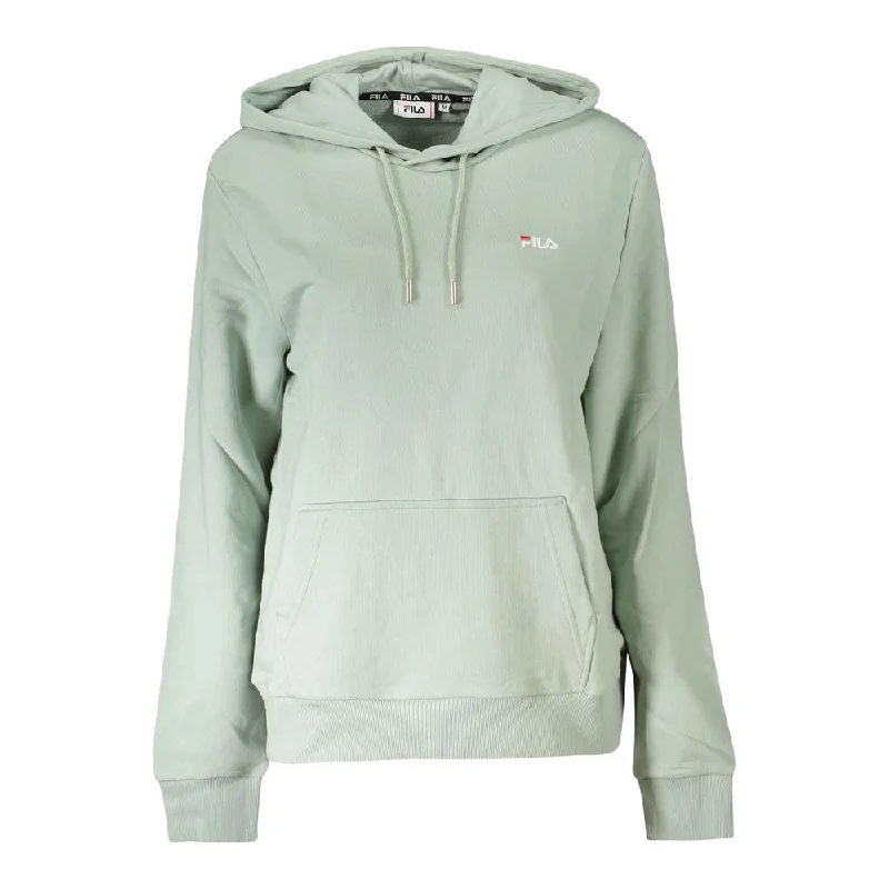 Fila Green Cotton Sweater Spandex Blend Rayon Blend Denim Blend