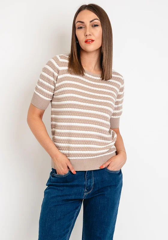 Freequent Dodo Striped Short Sleeve Knit Sweater, Tofu Hooded Sweater Collared Sweater Shawl Collar Freequent Dodo Striped Short Sleeve Knit Sweater, Tofu Hooded Sweater Collared Sweater Shawl Collar