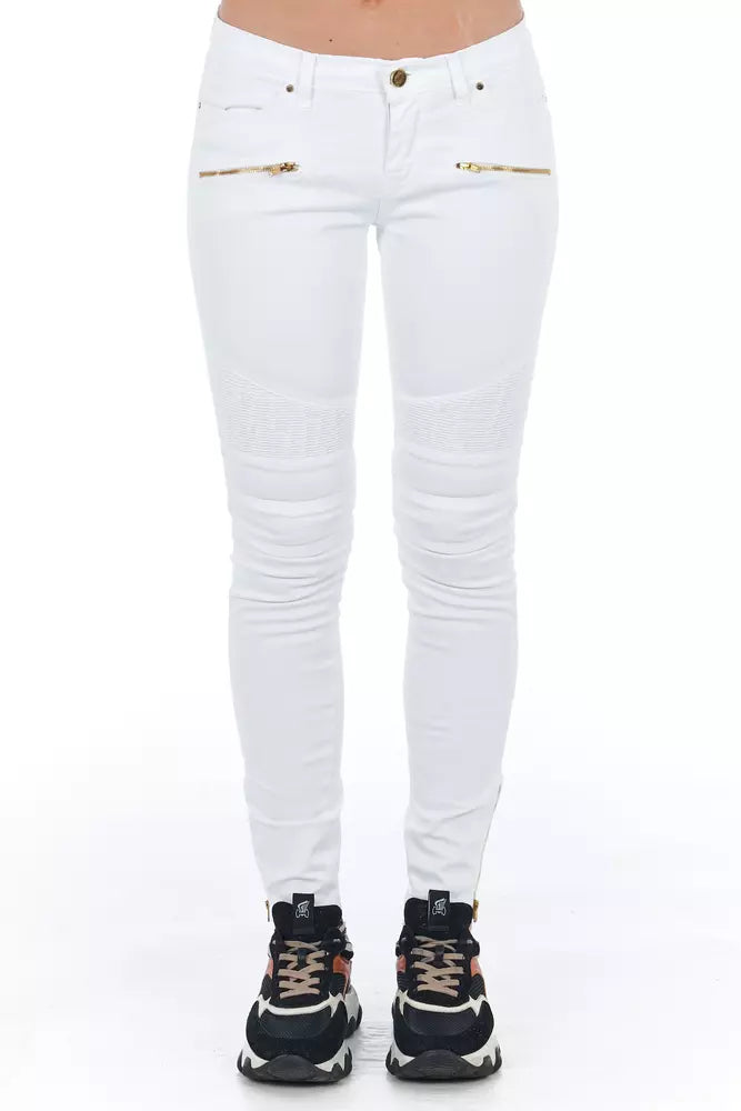 Frankie Morello  Cotton Jeans & Women's Pant Fashionable Vintage Wash Jeans