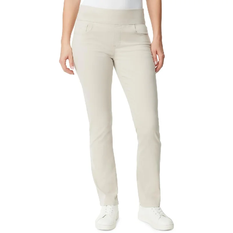 Gloria Vanderbilt Womens Pockets Ankle Slim Jeans Trendy Patchwork Denim Jeans