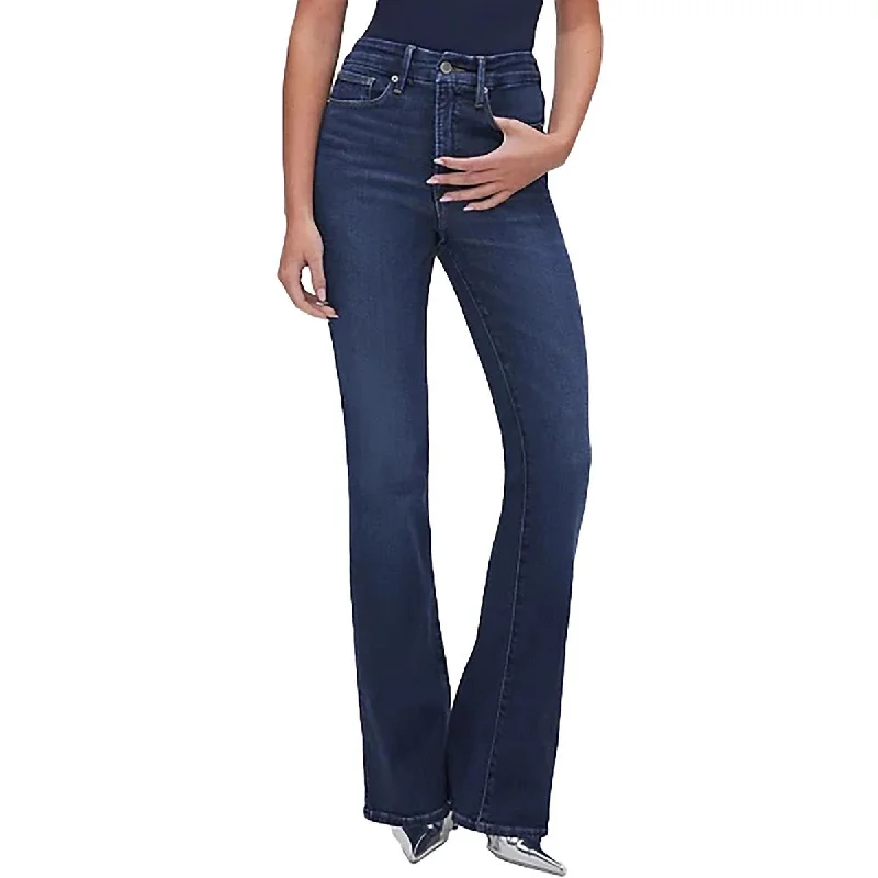 Good American Womens Tummy Slimming Denim Bootcut Jeans Comfortable Folded Hem Jeans Good American Womens Tummy Slimming Denim Bootcut Jeans Comfortable Folded Hem Jeans