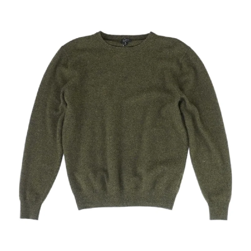 Green Solid Sweater Sweater Knitwear Pullover
