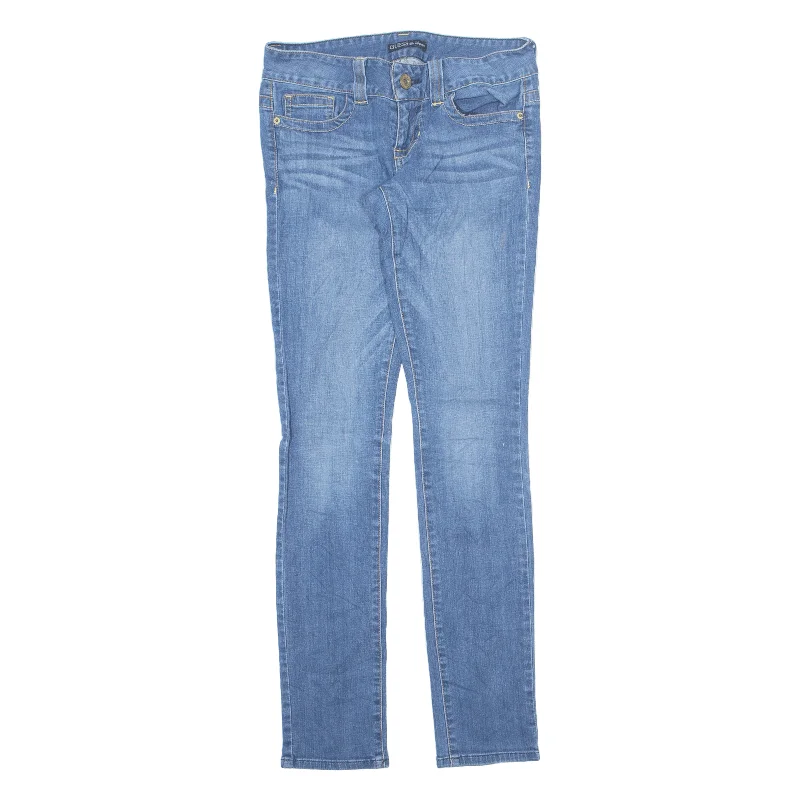 GUESS Jeans Blue Denim Regular Skinny Stone Wash Womens W27 L32 Classic Slim Fit Jeans