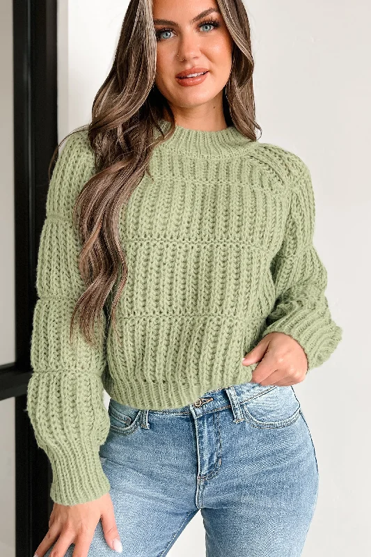 Hit Me With The Truth Chunky Knit Sweater (Matcha) Jersey Fabric Tulle Fabric Batik Fabric Hit Me With The Truth Chunky Knit Sweater (Matcha) Jersey Fabric Tulle Fabric Batik Fabric