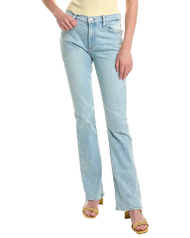 HUDSON Jeans Barbara High-Rise Baby Boot Cut Jean Classic Button Fly Jeans