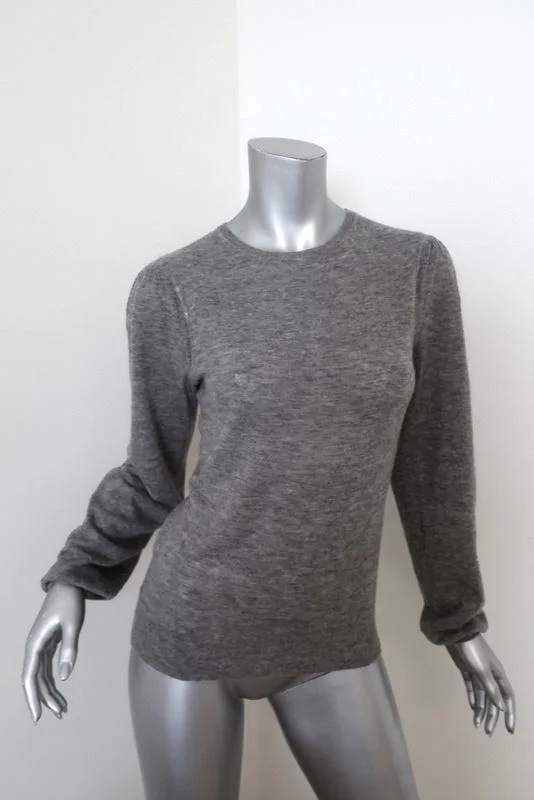 Isabel Marant Etoile Sweater Floyd Gray Alpaca Size 34 Blouson Sleeve Pullover Wool Fabric Cashmere Fabric Tweed Fabric Isabel Marant Etoile Sweater Floyd Gray Alpaca Size 34 Blouson Sleeve Pullover Wool Fabric Cashmere Fabric Tweed Fabric