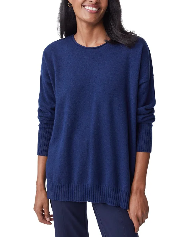 J.McLaughlin Yvette Cashmere Sweater Front Pockets Side Pockets Patch Pockets