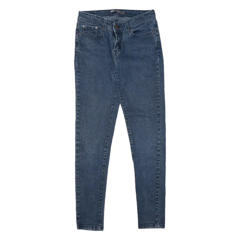 LEVI'S 535 Jeans Blue Denim Slim Jegging Womens W26 L28 Stylish High-Waisted Denim