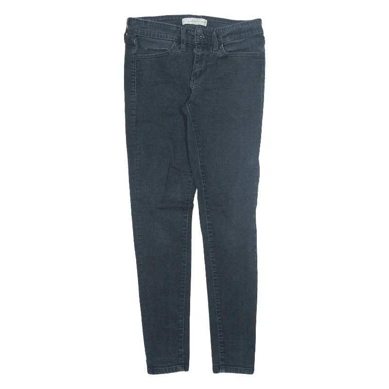 LEVI'S Jeans Black Denim Slim Jegging Womens W28 L28 Comfortable Distressed Straight-Leg Jeans