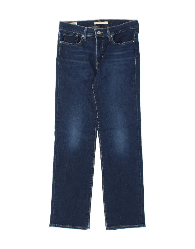 LEVI'S Womens 314 Shaping Straight Jeans W28 L30 Blue Cotton Trendy Acid Wash Skinny Jeans LEVI'S Womens 314 Shaping Straight Jeans W28 L30 Blue Cotton Trendy Acid Wash Skinny Jeans