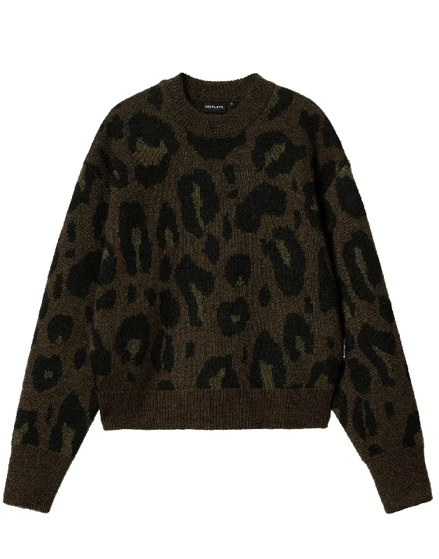 Sweater woman I033910 2EMXX W MERTON CAMO LEO CARHARTT WIP Fitted Loose Oversized
