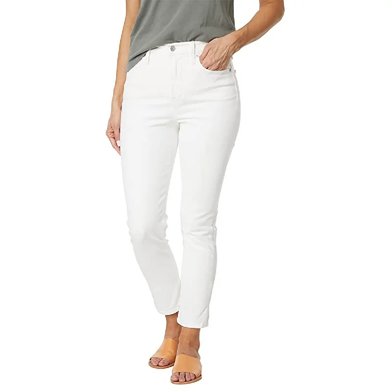 Madewell Womens Cropped Ankle Straight Leg Jeans Casual Loose Fit Jeans
