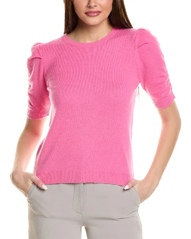 Magaschoni Pleated Ruched Elbow-Sleeve Cashmere Sweater Hooded Sweater Collared Sweater Shawl Collar Magaschoni Pleated Ruched Elbow-Sleeve Cashmere Sweater Hooded Sweater Collared Sweater Shawl Collar