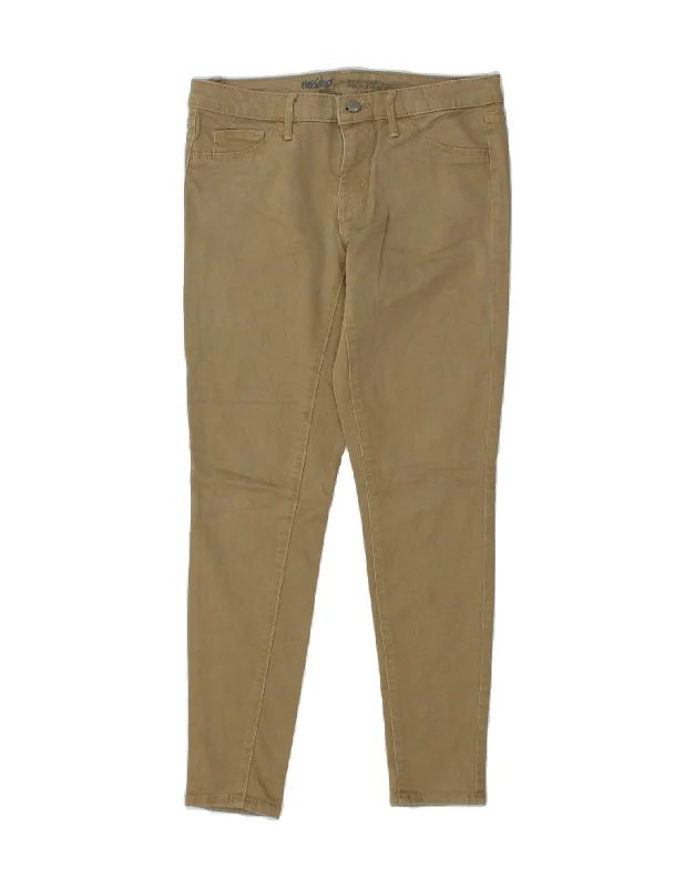 MOSSIMO Womens Mid Rise Jegging Jeans US 4 Small W30 L28 Beige Cotton Trendy Classic Fit Jeans