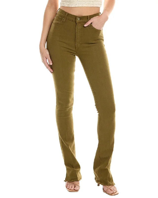 MOTHER Denim The High-Waist Runaway Slice Heel Fir Green Skinny Flare Jean Stylish Plus Size Denim Jeans MOTHER Denim The High-Waist Runaway Slice Heel Fir Green Skinny Flare Jean Stylish Plus Size Denim Jeans