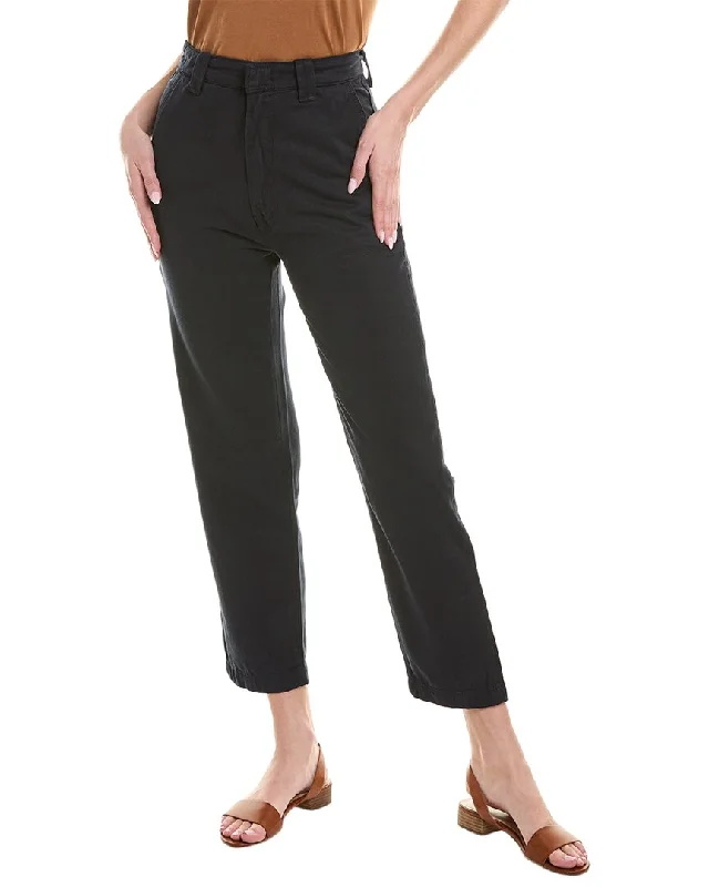 MOTHER The Punk 76 Deep Navy Ankle Jean Stylish Acid-Wash Jeans