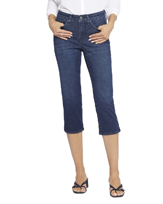 NYDJ Crop Mesquite Relaxed Jean Comfortable Full-Length Denim Jeans