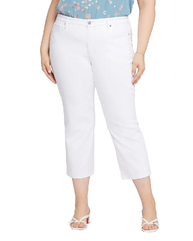 NYDJ Plus Piper Optic White Piper Jean Trendy Vintage Denim Jeans