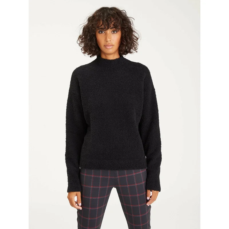 Plush Mock Neck Sweater Thin Thick Dense
