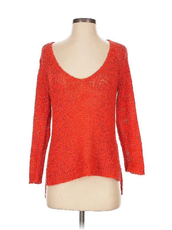 Pullover Sweater Cashmere Blend Cotton Blend Poly Blend