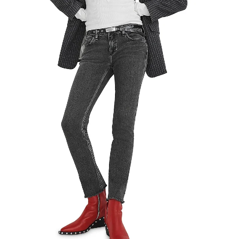 Rag & Bone Womens Dre Low Rise Slim Boyfriend Jeans Trendy Skinny Fit Jeans