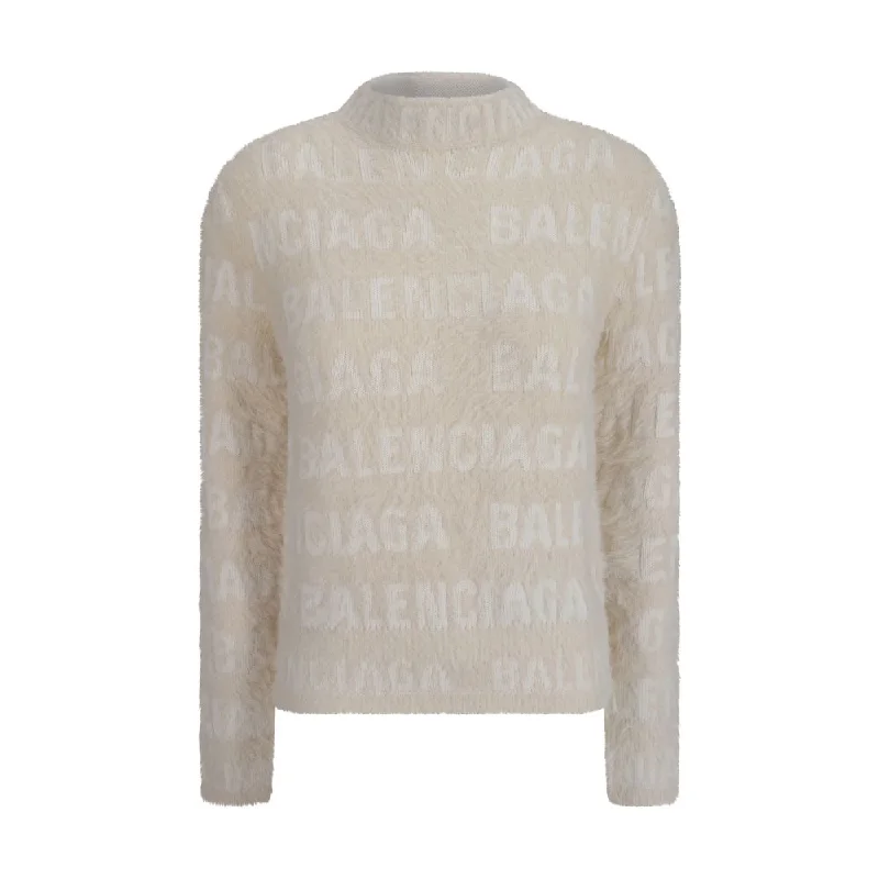 Sweater Satin Blend Silk Blend Wool Blend