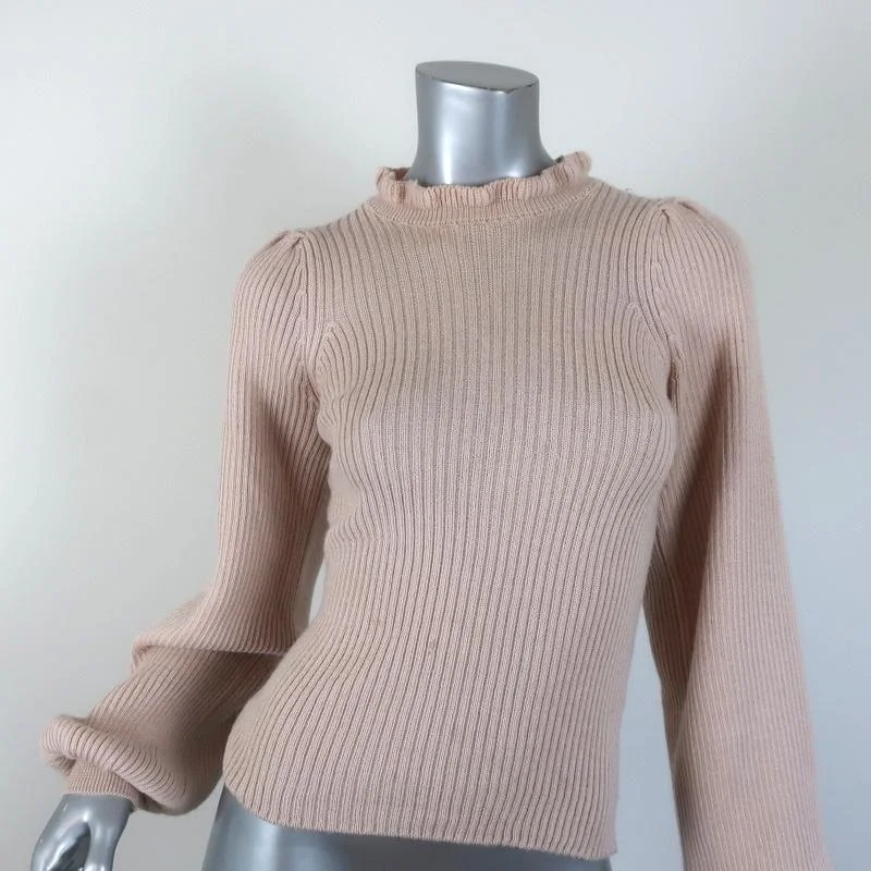 Ulla Johnson Sweater Altair Alpaca-Silk Knit Size Petite Puff Sleeve Pullover Collared Crew Neck Turtle Neck Ulla Johnson Sweater Altair Alpaca-Silk Knit Size Petite Puff Sleeve Pullover Collared Crew Neck Turtle Neck
