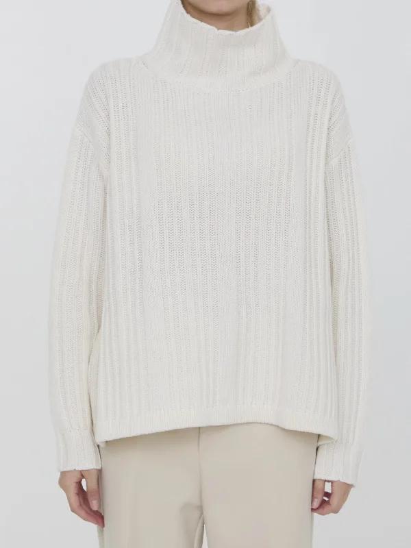 Vitalba Sweater Silk Blend Satin Velvet