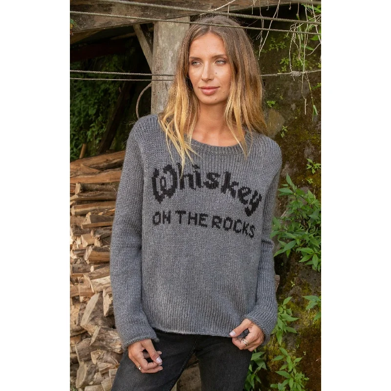 Whiskey On The Rocks Sweater Iron Safe Non-Iron Wrinkle Free
