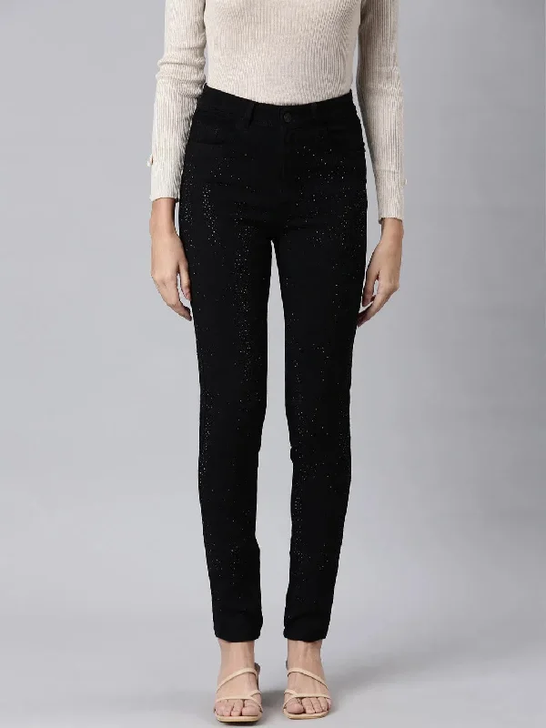 Women Black Solid Slim Fit Denim Jeans-LT-205590-Black Cozy Tencel Blend Denim Jeans Women Black Solid Slim Fit Denim Jeans-LT-205590-Black Cozy Tencel Blend Denim Jeans