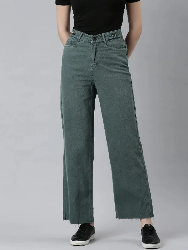 Women Green Solid Straight Fit Denim Jeans-IM-10245-Green Stylish Bootcut Denim Jeans Women Green Solid Straight Fit Denim Jeans-IM-10245-Green Stylish Bootcut Denim Jeans