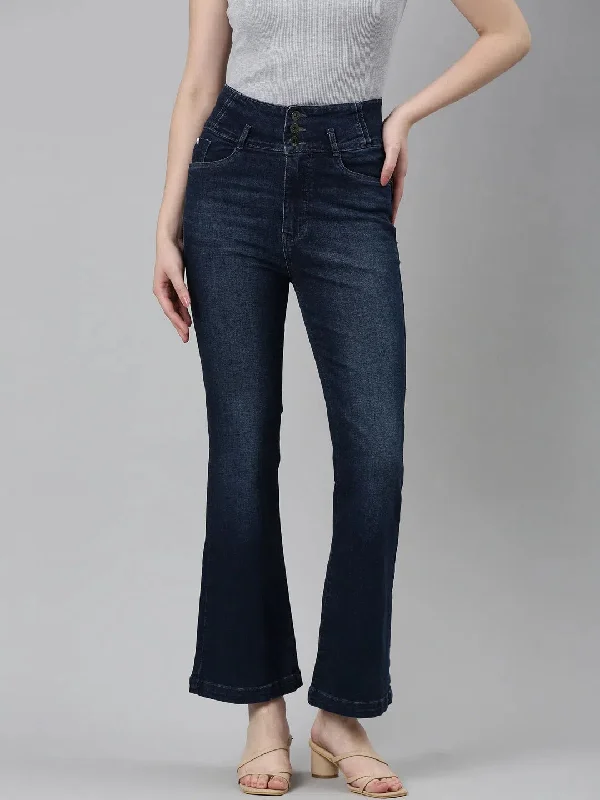 Women Navy Blue Solid Flared Denim Jeans-IM-10418-1-Navyblue Trendy Low-Rise Bootcut Jeans Women Navy Blue Solid Flared Denim Jeans-IM-10418-1-Navyblue Trendy Low-Rise Bootcut Jeans