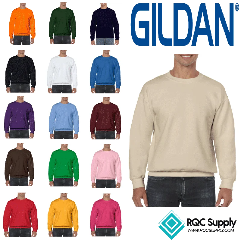 18000 Adult Crew Sweatshirt - Gildan Hoodie with Applique Textured Unique