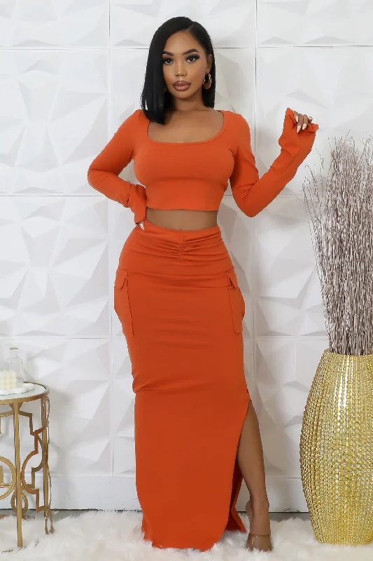 Not So Polite Skirt Set wool skirt breathable