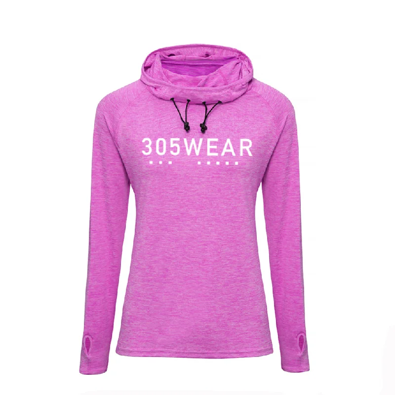 305WEAR Wordmark Icon Performance Lite Womens Cowl Neck Hoody Hoodie with Lining Warm Insulated 305WEAR Wordmark Icon Performance Lite Womens Cowl Neck Hoody Hoodie with Lining Warm Insulated