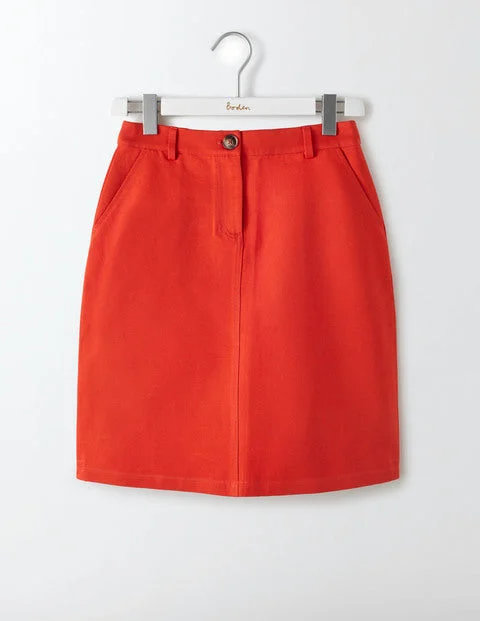 Naomi A-Line Skirt linen skirt breathable