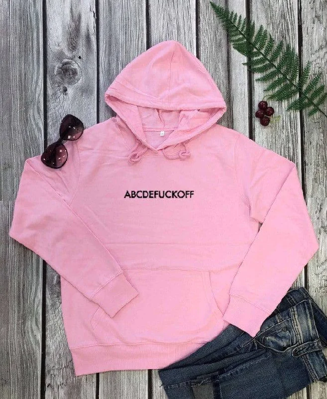 ABCDEFUCKOFF Hoodie Hoodie with Hem Elastic Stretchable Comfortable