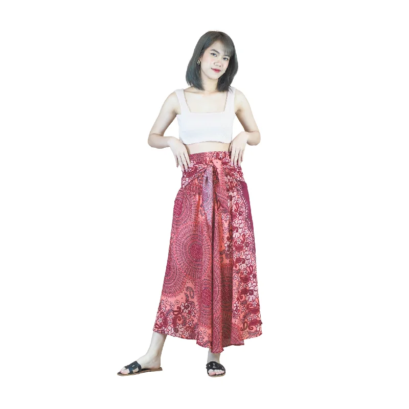 Acacia Mandala Women's Bohemian Skirt in Red SK0033 020305 03 corduroy skirt durable