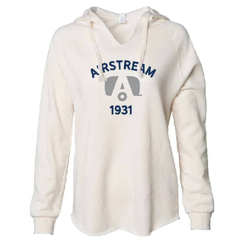 Airstream 1931 Trailer A Super Soft Women's V-Neck Hoodie Hoodie with Double Zipper Versatile Adjustable